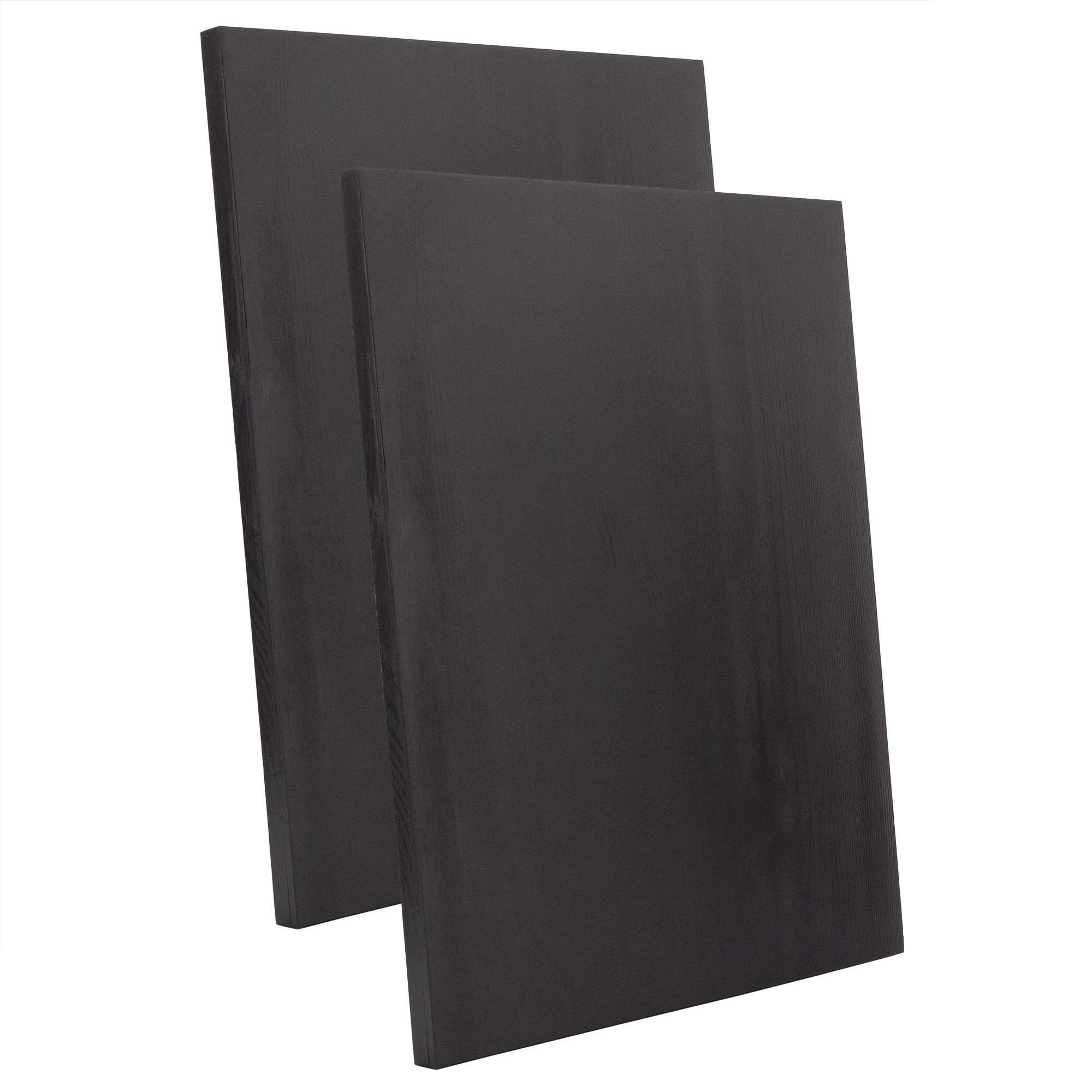 Darware Blank Wood Plaques (2-Pack, Black, 12x16); Rectangular